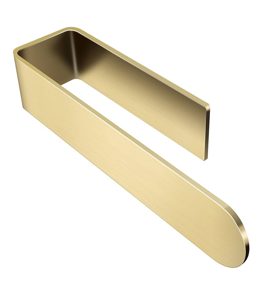 Taozun Towel Holder Gold Hand Towel Rack Adhesive Towel Bar Stick on Towel Ring for Bathroom Wall... | Amazon (US)