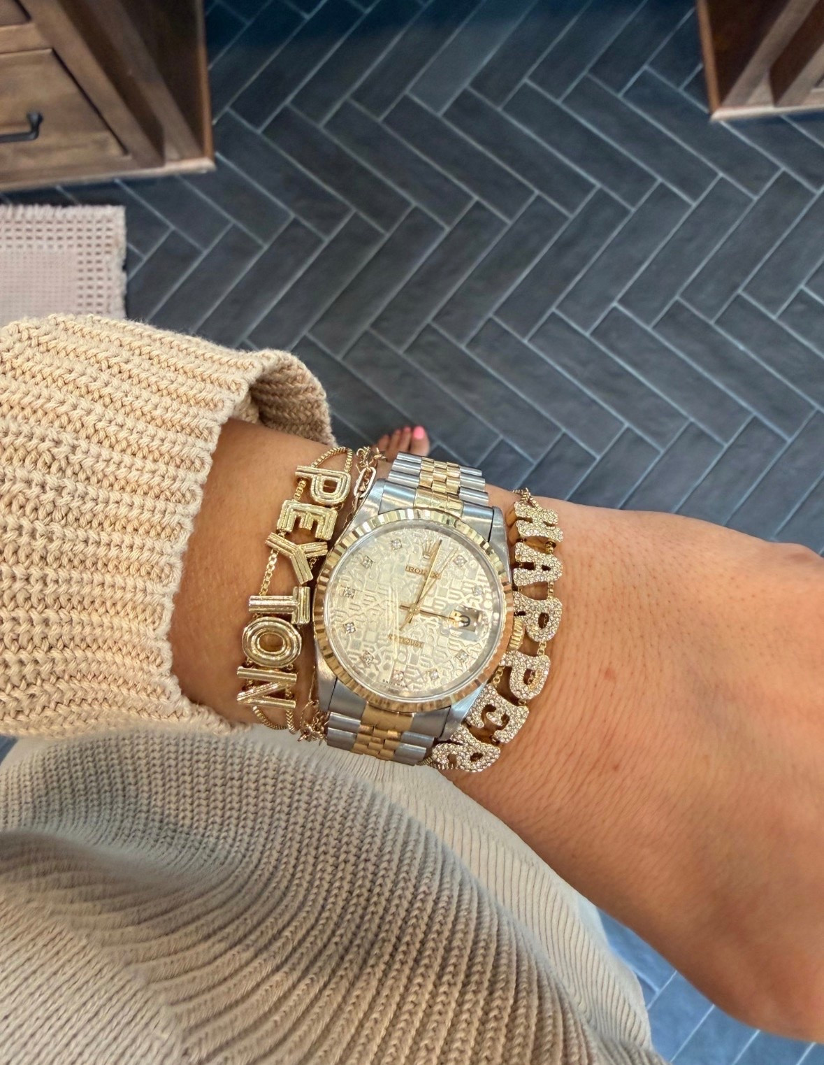 My favorite thing to look down at❤️ the most special present I’ve gotten and a constant reminder of my two loves!! If you’re a momma you need these!!

#LTKmomlife #LTKgrwm #LTKdayinmylife