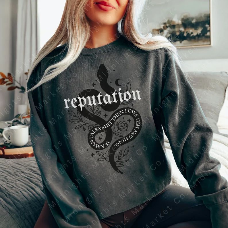 Reputation Snake Era Sweatshirt Comfort Colors If a Man - Etsy | Etsy (US)