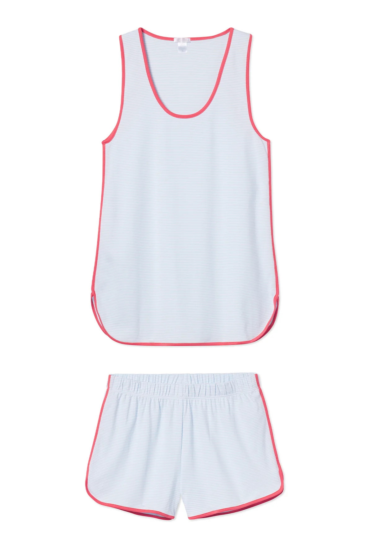 Pima Tank-Short Set in Nantucket | LAKE Pajamas