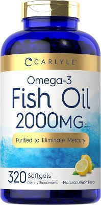 Carlyle Fish Oil 2000mg (600mg Total Omega 3) | 320 Softgels | Target