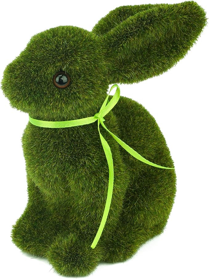 Cuteoy Artificial Grass Bunny Easter Table Decorations Centrepiece - 6" Moss Rabbit Figure - for ... | Amazon (US)