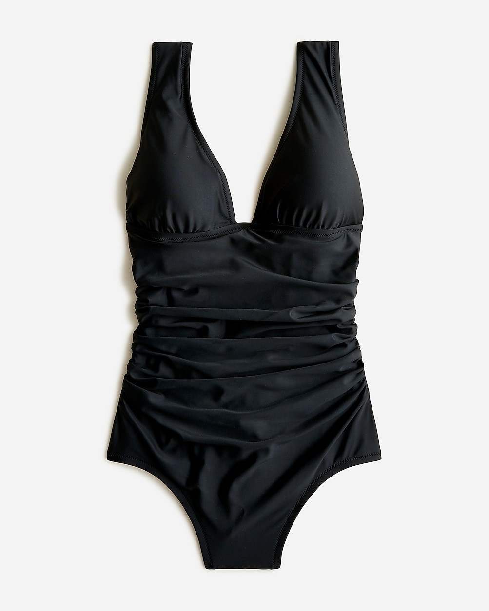Ruched V-neck one-piece | J. Crew US