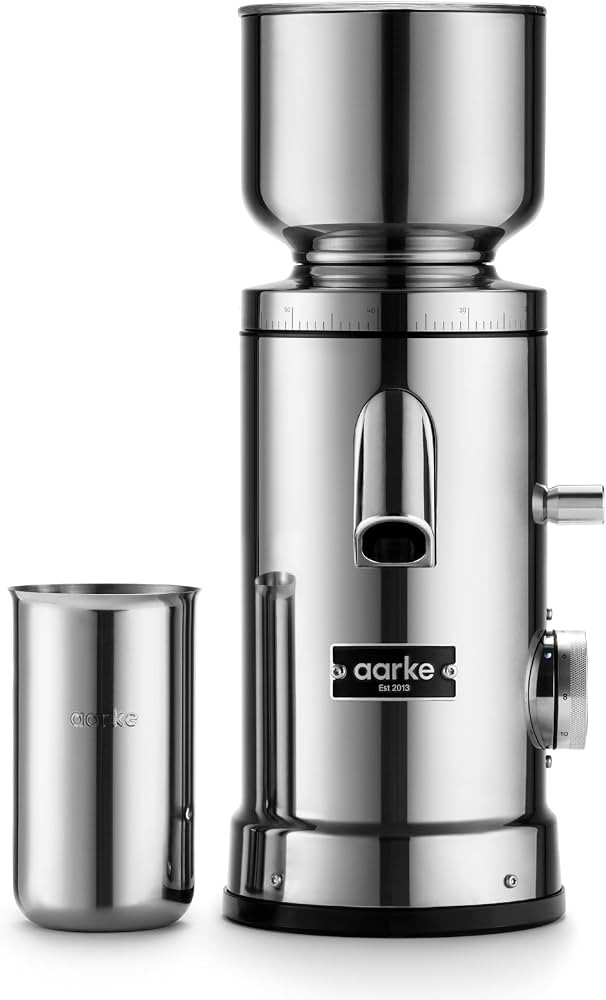 Aarke Coffee Grinder - Electric Coffee Bean Grinder, Stainless Steel, Adjustable Grind Size Dial,... | Amazon (US)