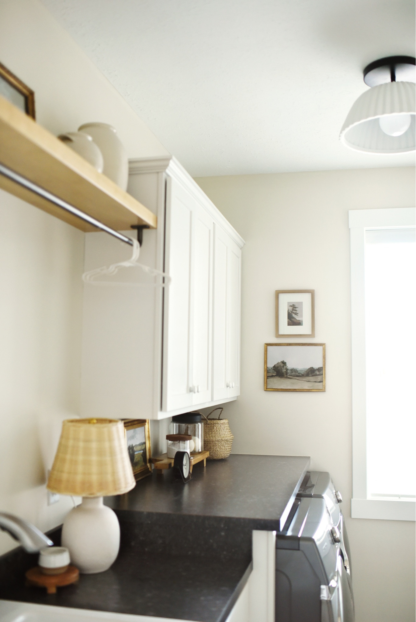 Laundry, vintage art, shelf, lamp, Studio McGee, Target, table lamp

#LTKhome #LTKFind #LTKfamily