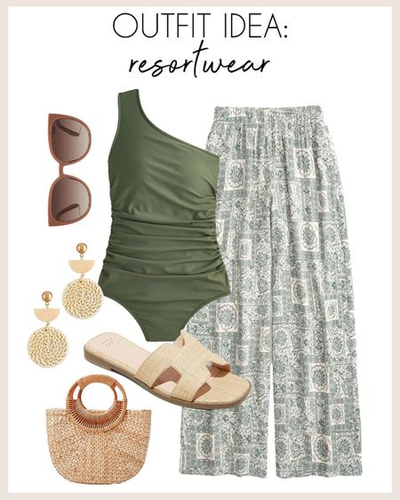 The most chic resortwear outfit idea! 

#resortwear

Beach style. Resort wear.  Beach trip outfit. Cute swim look. Affordable swim style. Chic beach day look. Cute pool day outfit  

#LTKswim #LTKstyletip #LTKSeasonal