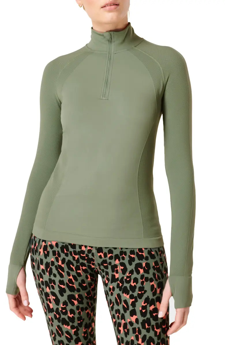 Athlete Seamless Half-Zip Workout Top | Nordstrom