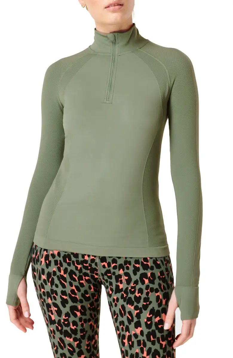 Athlete Seamless Half-Zip Workout Top | Nordstrom