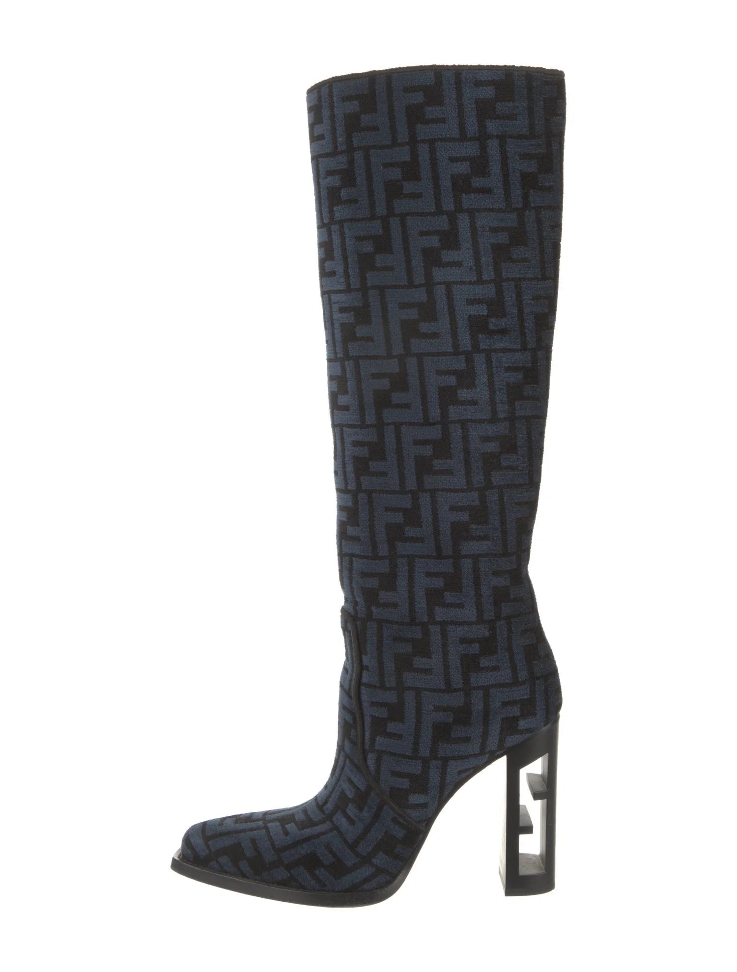 Zucca FF Logo Printed Boots | The RealReal