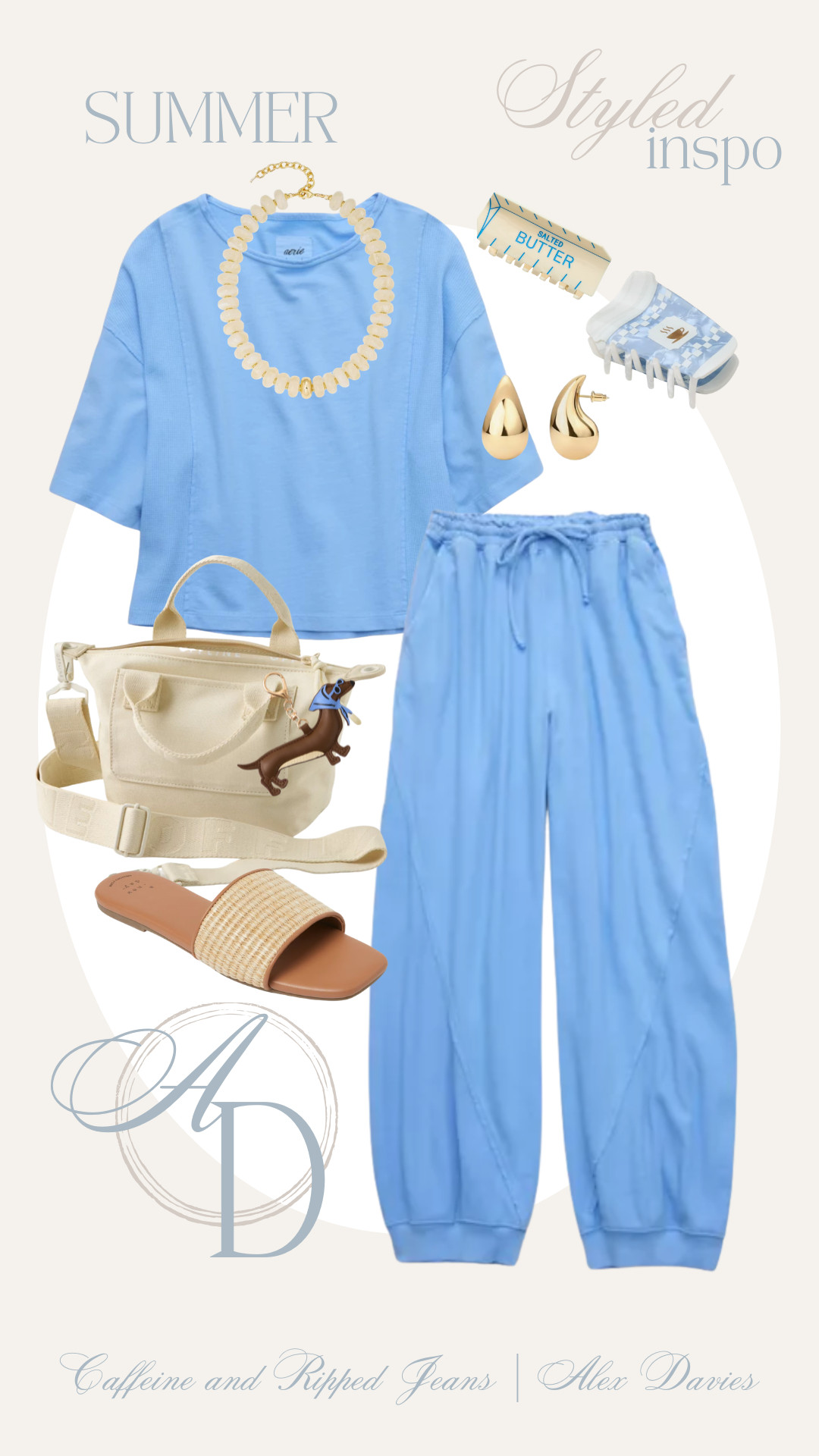 // summer // matching set for summer // vacation outfit inspo // blue set // cute set // claw clips //  

 #LTKdayinmylife #LTKgrwm #LTKootd