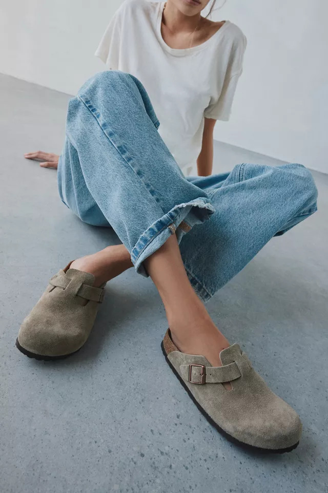 Birkenstock Boston Soft Footbed Suede Clog | Urban Outfitters (US and RoW)
