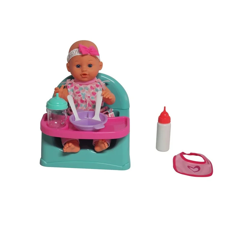 Dream Collection Feeding Fun Doll Playset, 8 Pieces - Walmart.com | Walmart (US)