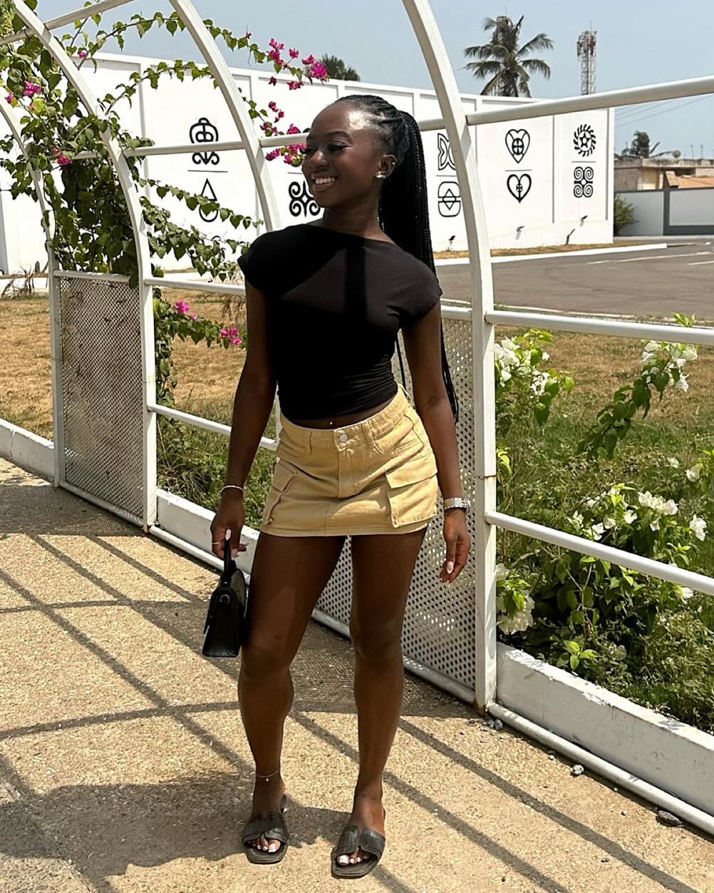 Mini cargo skirt & cropped backless combo🫶🏾

#LTKstyletip #LTKSpringSale #LTKSeasonal