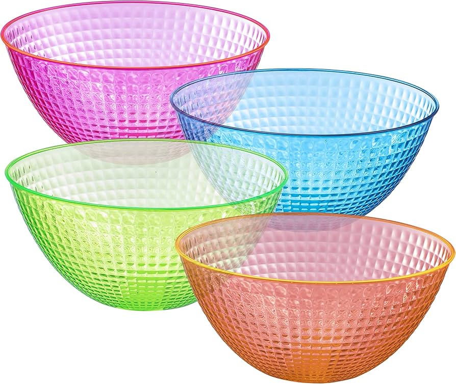 Tiger Chef 100 Ounce Neon Glow In The Dark Under Blacklight Colored Heavy Duty Disposable Round P... | Amazon (US)