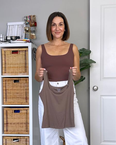 New Pumiey tank tops on Amazon!
I’m 5’ 7 wearing my usual Small, I’m wearing the color “chocolate” and holding “mocha”
The fabric is so stretchy but soft and the tanks are double lined and regular bra strap friendly!
Also linked my cropped jeans, they stretched out a little with wash and wear, consider sizing down


#LTKstyletip #LTKSeasonal #LTKfindsunder50