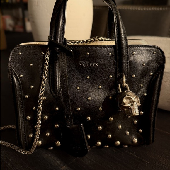 Alexander McQueen Black Studded Skull Bag | Poshmark