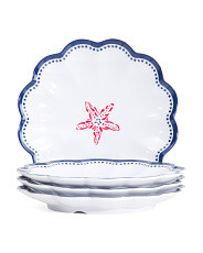 4pk Yerington Ogee Coastal Icons Salad Plates | Outdoor Entertaining | Marshalls | Marshalls