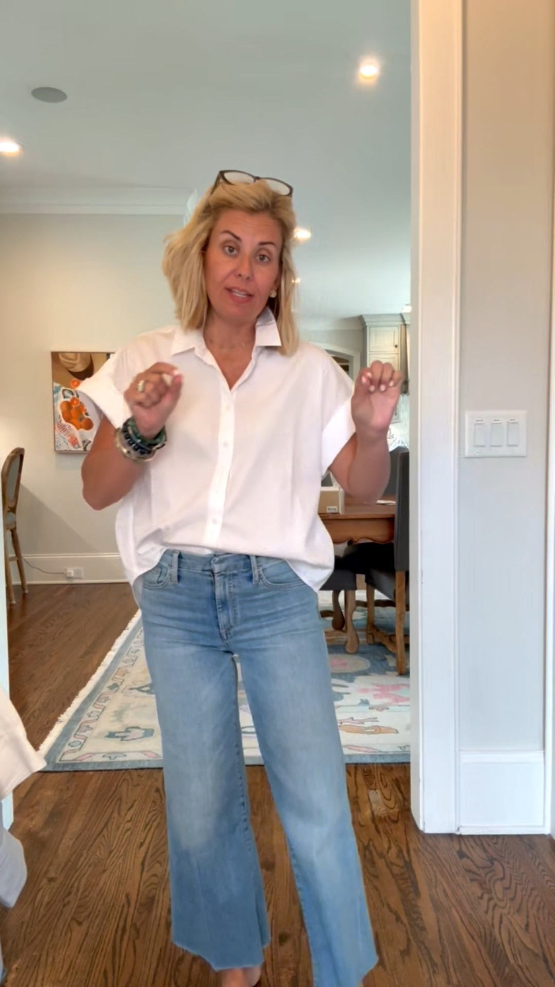 Spanx extra 30% off sale items!! I’m in xs blouse and 26P jeans.

#LTKSeasonal #LTKOver40 #LTKSaleAlert