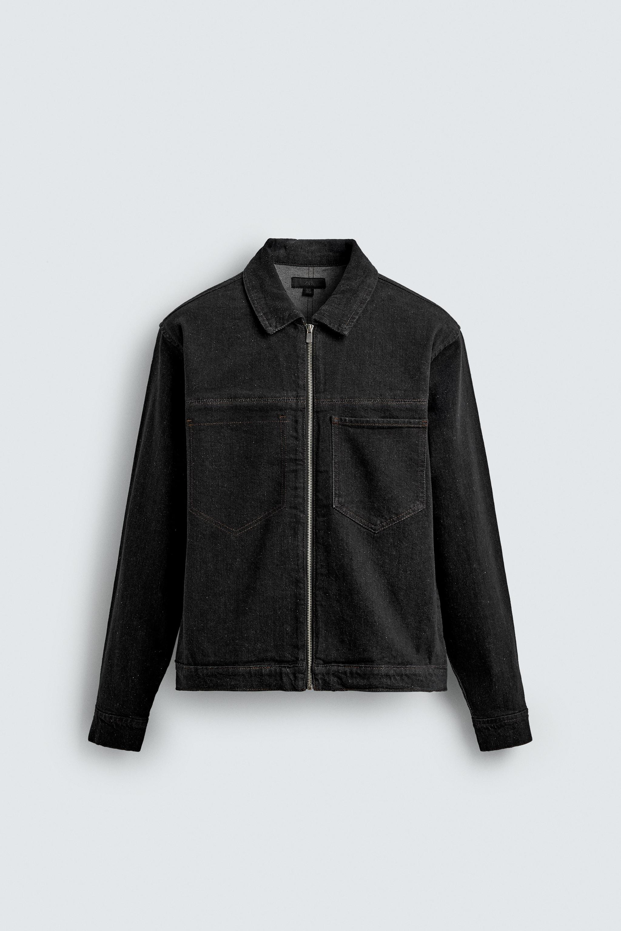 DENIM ZIP-UP OVERSHIRT | Zara US