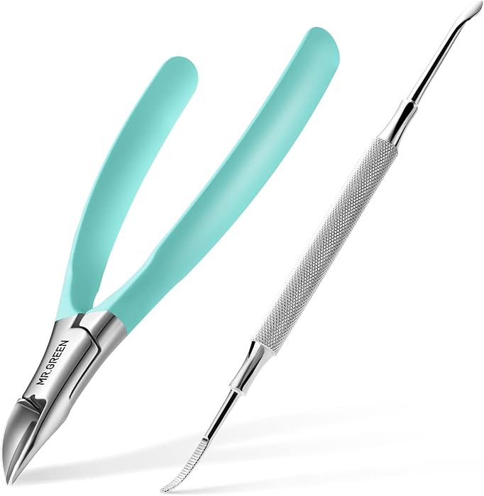 MR.GREEN Toenail Clippers Stainless Steel Ingrown Nail Cutter Thick and Hard Nails Pedicure Manic... | Amazon (US)