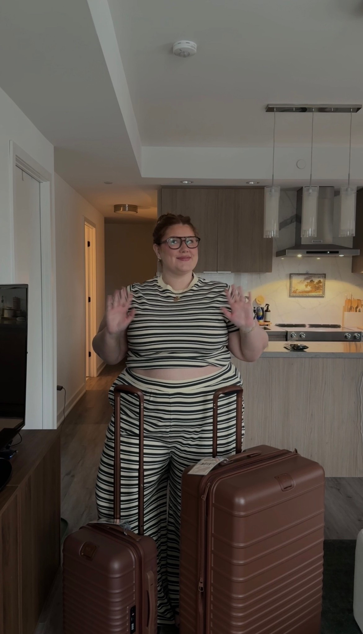 Plus size stripe pants. Wearing a US24

#LTKplussize