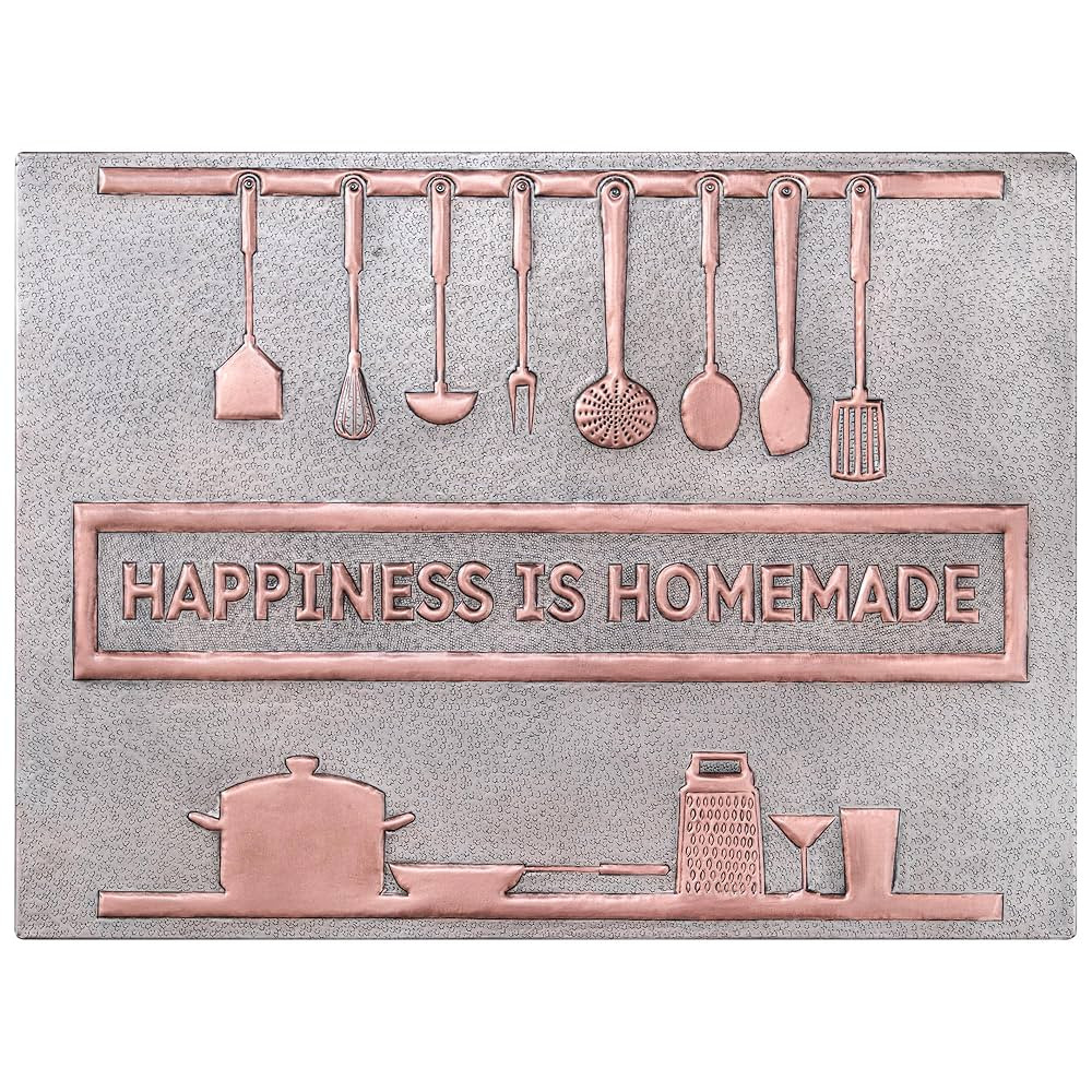 Kitchen Backsplash, Personalized Copper Backsplash, Custom Copper Backsplash Panel, Handmade Copp... | Amazon (US)