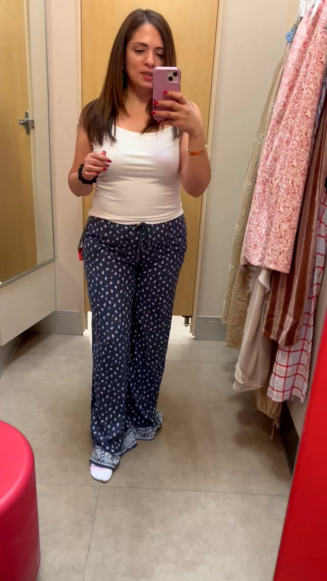 OK, first target was having all the jams lol but these pants feel like pajamas too so you’re looking for some cute comfy pajama pants but like to look so cute outside these are them. I’m wearing a size extra small and I think they fit super well and the tank top is so basic and it goes with pretty much everything that you would want this summer and a layer and fall too

#LTKSaleAlert #LTKPetite