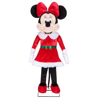 Disney 4-ft Minnie Mouse Musical Animatronic Christmas Decoration Lowes.com | Lowe's
