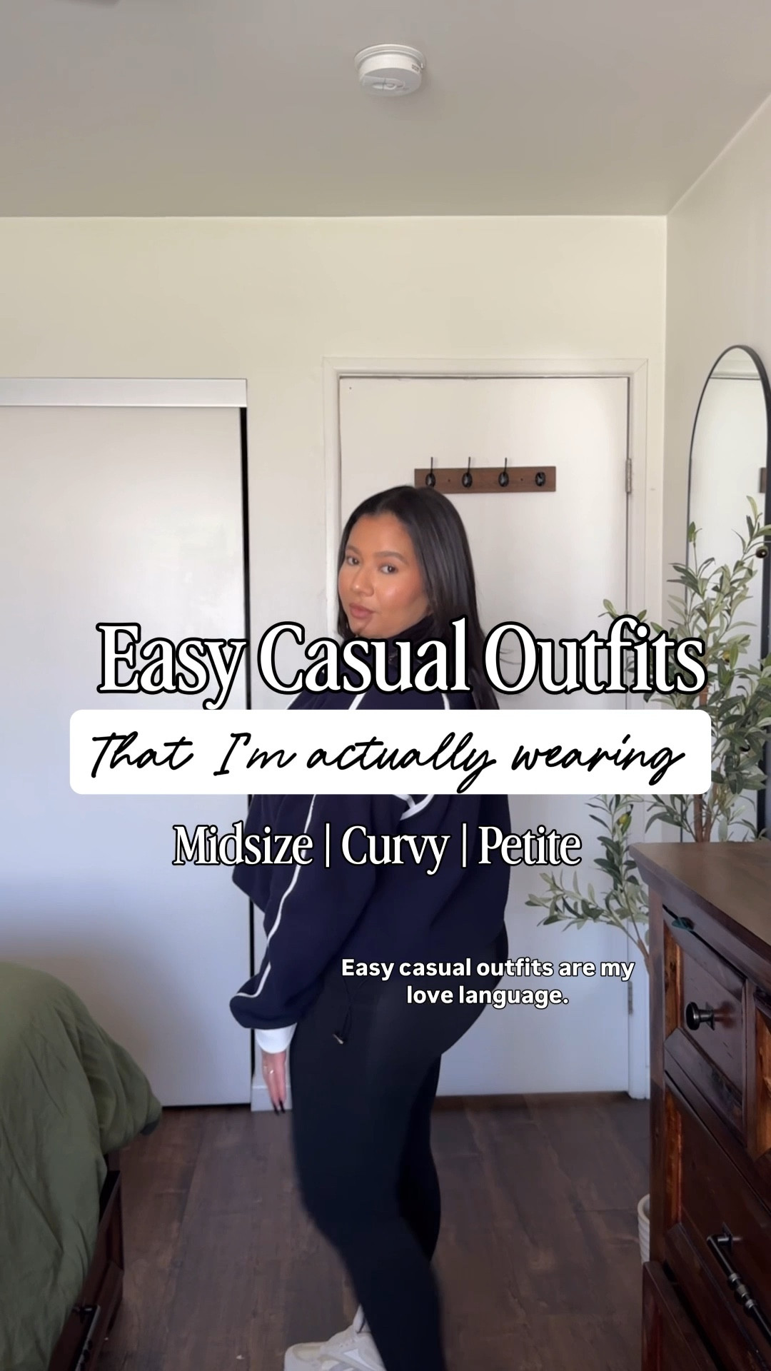 Easy casual outfits that are super comfortable and perfect for everyday, wfh outfits, errands outfits, Travel outfits, or school drop off outfits 

Fleece sweater - XL/ runs small/ cropped/ super comfortable and cozy 

Brown matching set - large / tts / very comfortable 

Black matching sets XL/ top is cropped / ribbed material 
Pants are super comfortable with pockets and elastic waistband 

Casual outfit
Midsize fashion 
Midsize outfits
Mom outfit ideas 
Travel outfit
Airport outfit 
WFH outfit 
Errands outfit 
Winter outfit 
Cozy outfit 
Lounge wear 
Matching set 

#LTKmomlife #LTKootd #LTKMidsize