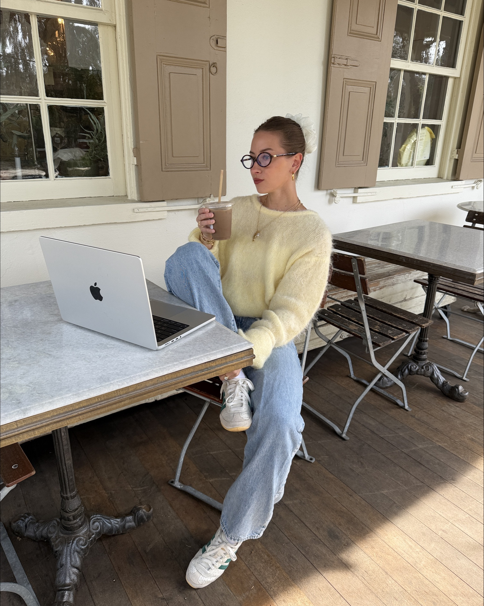 4/14/26 Casual Spring Outfit of the Day

An easy spring outfit I keep coming back to 🤍

Wearing one of my favorite oversized sweaters from American Vibtwge (size M/L — very oversized, so keep that in mind!) with my go-to Levi’s baggy jeans for that relaxed, effortless feel. Finished with my Adidas sneakers (linking a similar pair) and a few everyday accessories like my Amazon glasses + scrunchies.

Simple, comfortable, and perfect for everyday spring ✨



#LTKSeasonal #LTKootd