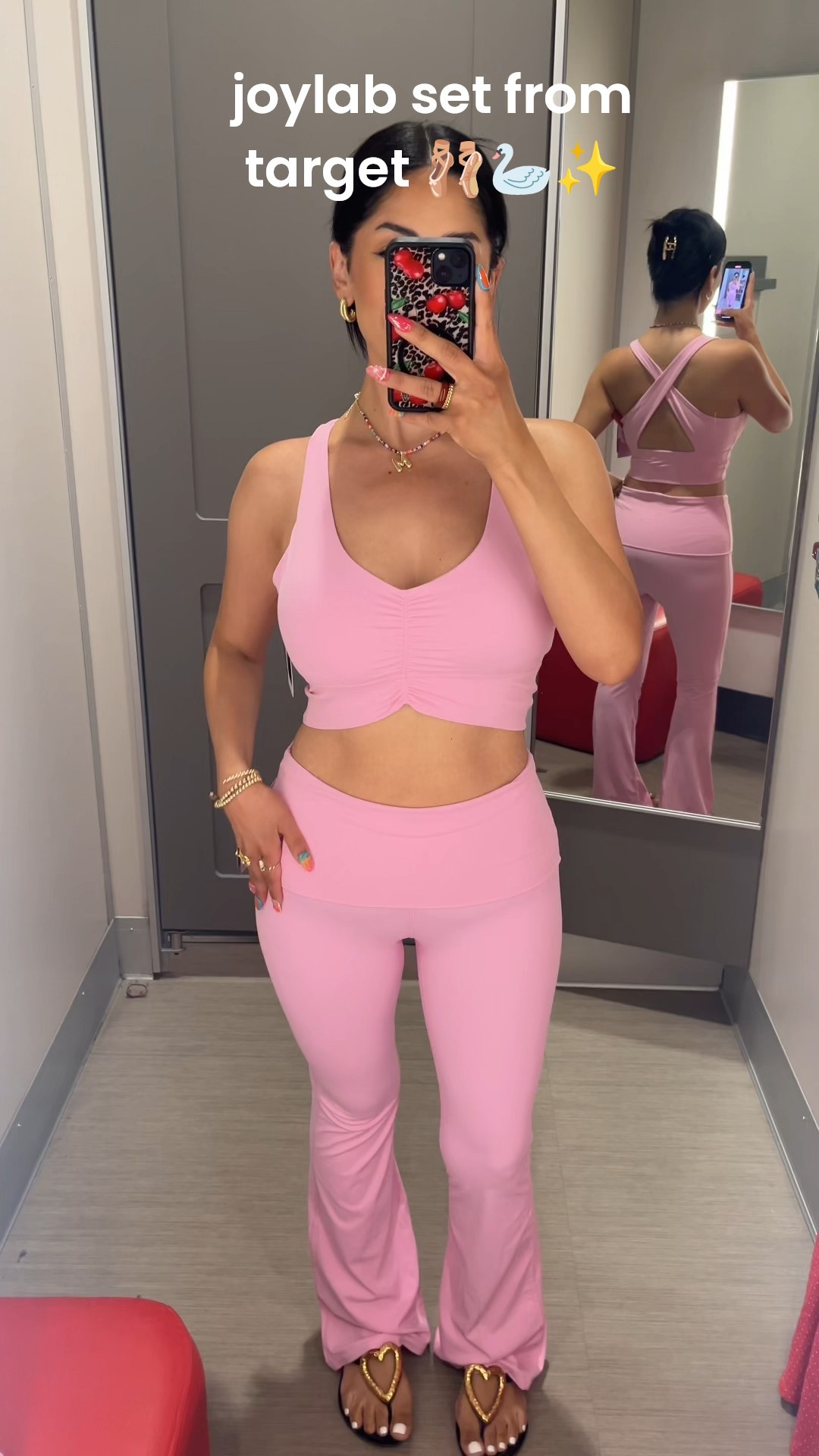 The cutest set from joylab at Target 🩰☁️✨ I am wearing size medium in the bra & leggings and size small in the wrap top!

#LTKPetite #LTKFindsUnder50 #LTKActive