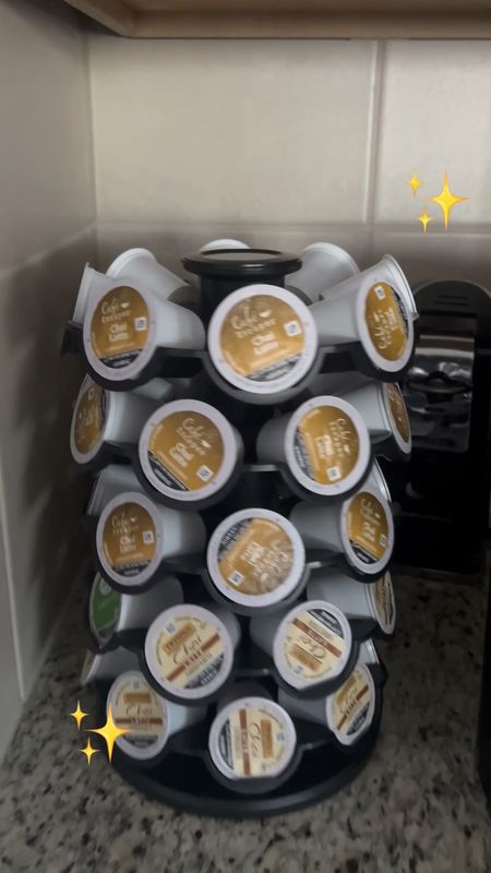 Coffee Pod Storage Carousel Holder Organizer Compatible with 40 Keurig K-Cup Pods. Easy to put together 

#LTKVideo #LTKhome