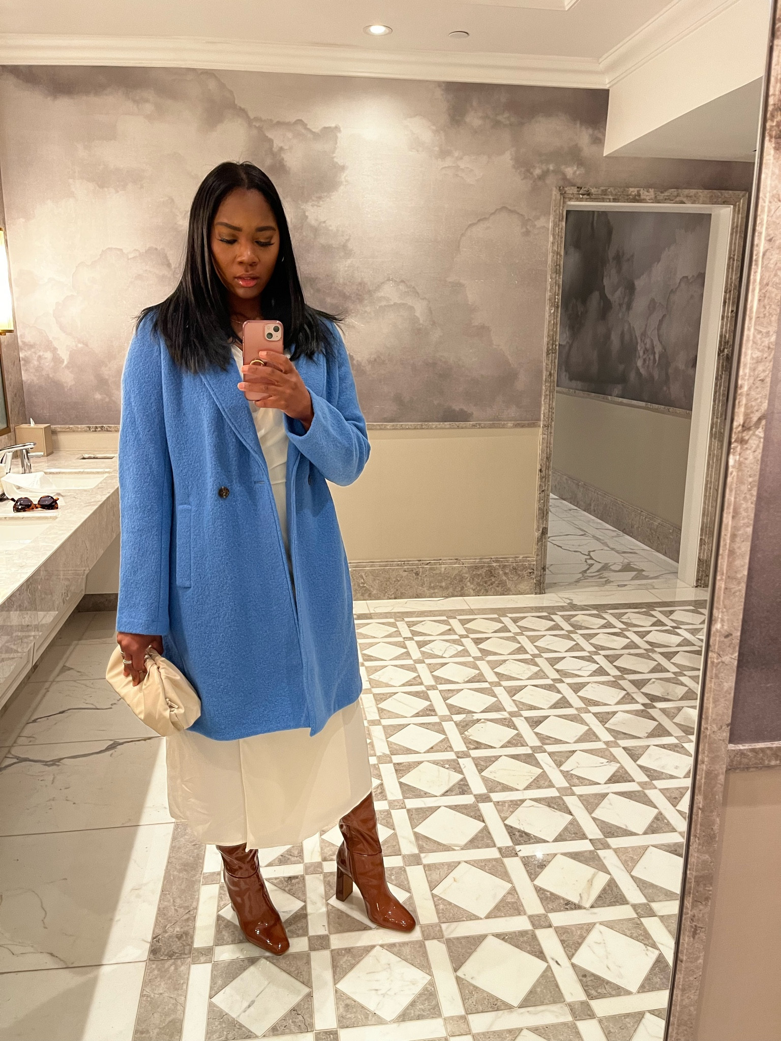Winter outfit 
JCrew coat, beige dress, brown boots 

#LTKfit 

#LTKSeasonal #LTKstyletip