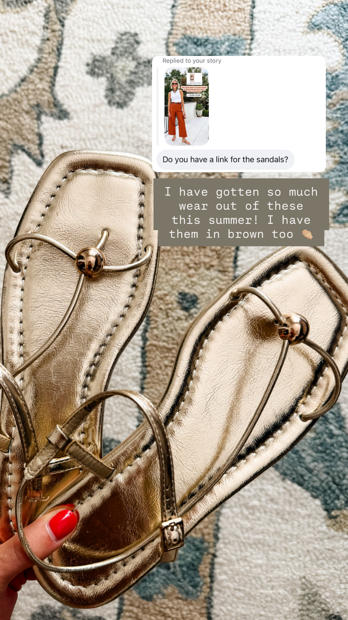 These sandals have quickly become some of my go-tos! They go with everything, and grabbed them in brown as well! 

Loverly Grey, Amazon find, Amazon fashion, gold Strappy sandals 

 #LTKSeasonal