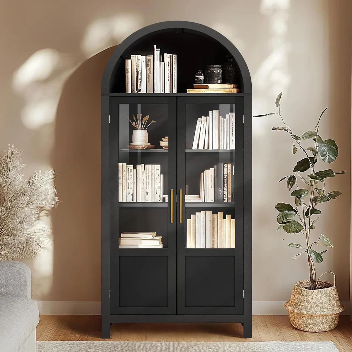 Lark Manor™ 72" Arched Storage Bookcase with Doors | Wayfair | Wayfair North America