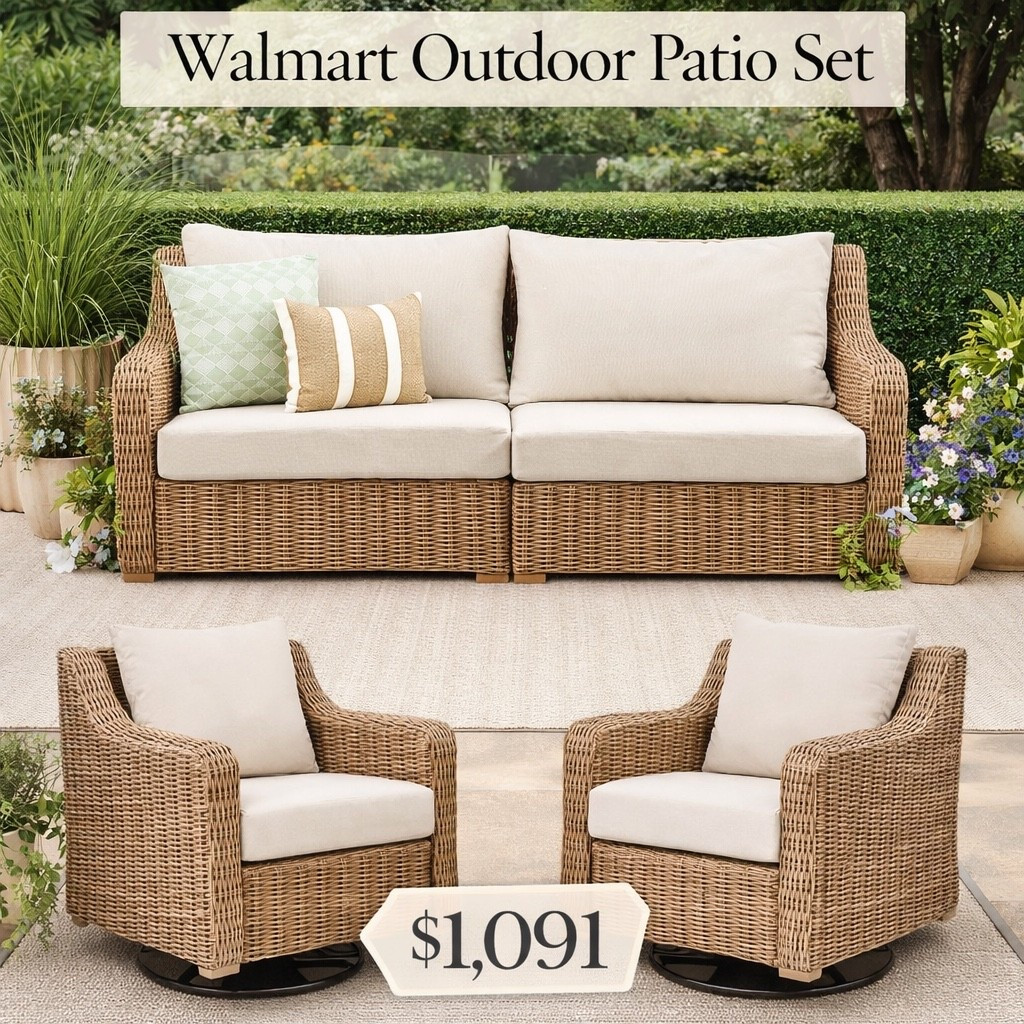 Walmart patio set 
Affordable looks great and great price perfect for spring refresh or summer

#LTKHome #LTKSaleAlert #LTKSeasonal