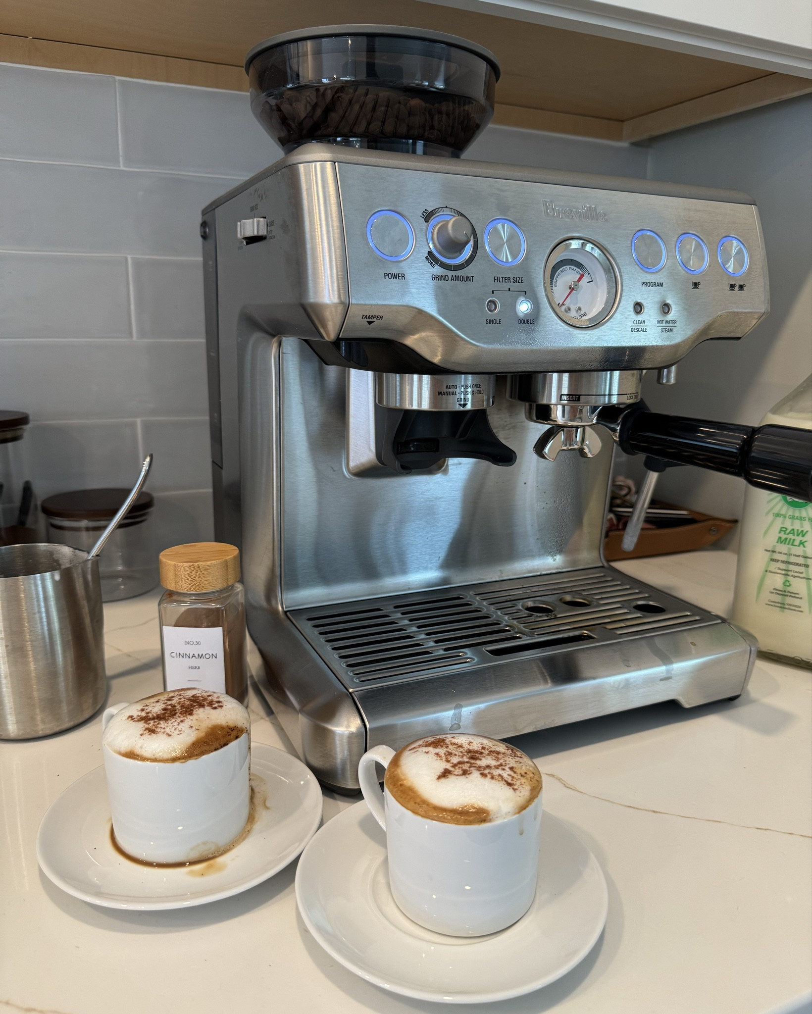 Espresso is a love language 

⭐️ Breville espresso machine 
⭐️ C&B espresso cups 
⭐️ Frother 
⭐️ Organizer 

#LTKBacktoSchool #LTKFitness #LTKSeasonal