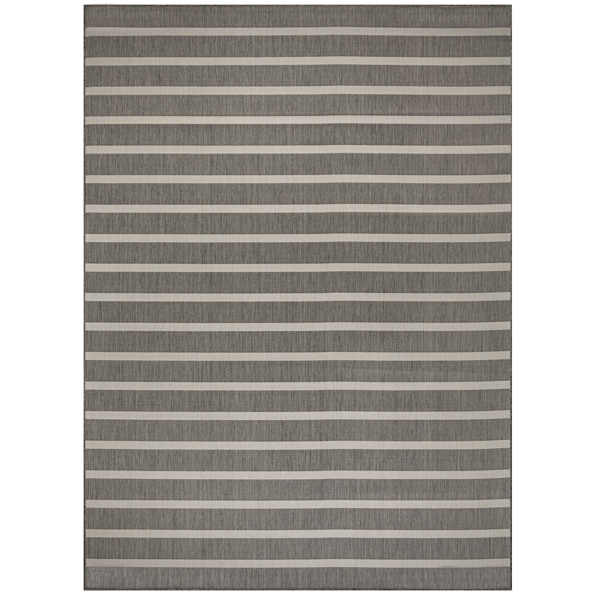 Nourison Positano Indoor/Outdoor Charcoal Ivory 8' x 10' Area Rug (8x10) | Walmart (US)
