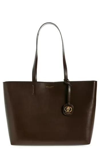 Kurt Geiger London Chelsea Leather Shopper Bag in Dark Brown at Nordstrom Rack | Nordstrom Rack