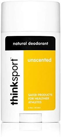 Thinksport Deodorant, Unscented (2.9 ounce) , Yellow/White/Black | Amazon (US)