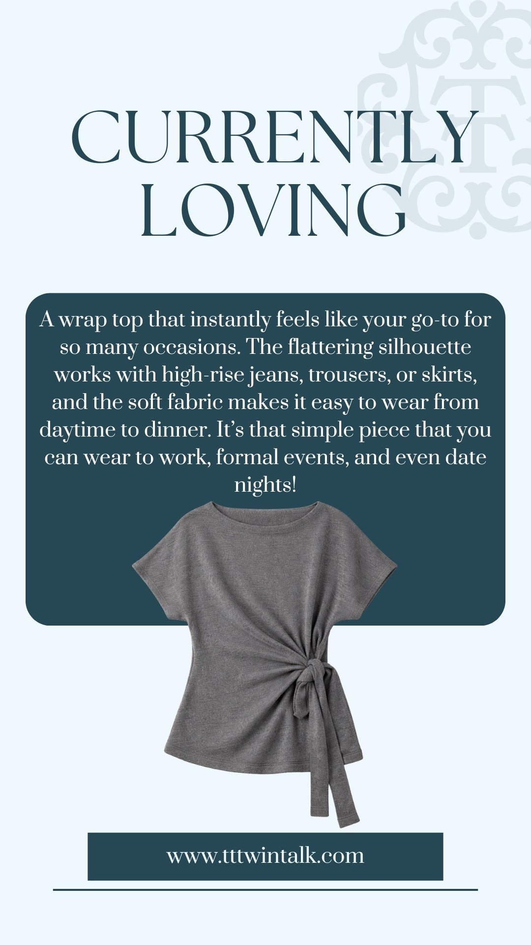 A wrap top that instantly feels like your go-to for so many occasions. The flattering silhouette works with high-rise jeans, trousers, or skirts, and the soft fabric makes it easy to wear from daytime to dinner. It’s that simple piece that you can wear to work, formal events, and even date nights!

#LTKMidsize #LTKSeasonal #LTKOver40