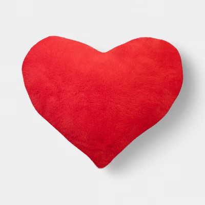 Plush Heart Pillow Red - Room Essentials™ | Target