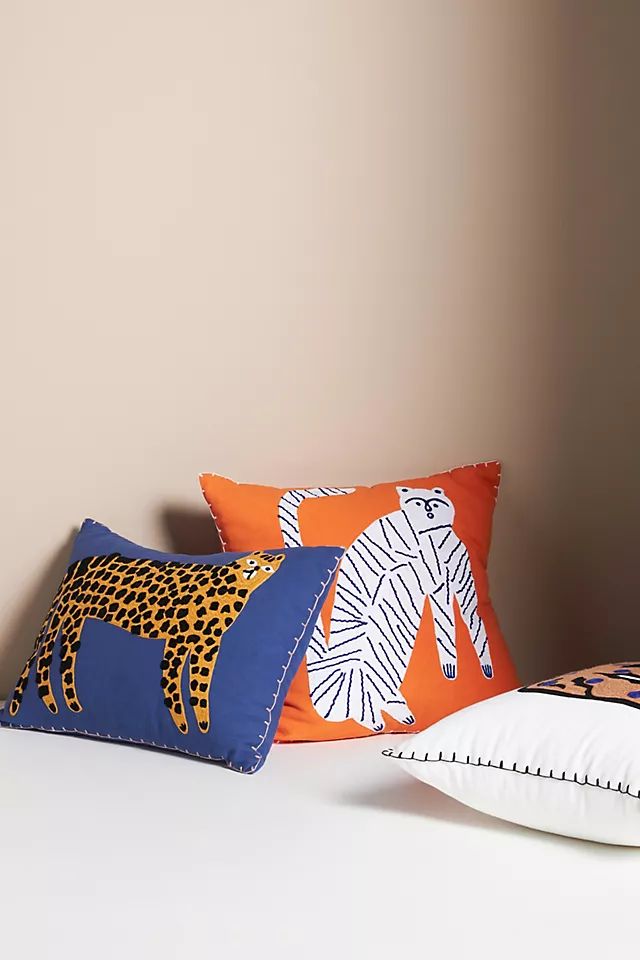 Marcello Velho Embroidered Folksong Pillow | Anthropologie (US)