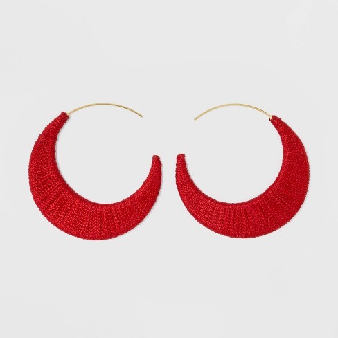 SUGARFIX by BaubleBar Threaded Hoop Earrings | Target