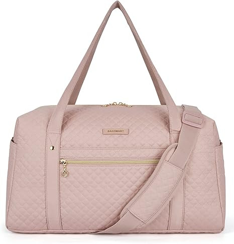 Travel Duffle Bag, BAGSMART 37L Weekender Overnight Bag with Wet Pocket for Women, Large Carry On... | Amazon (US)