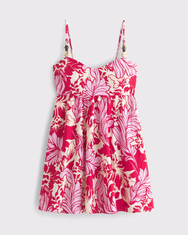 Beaded Sweetheart Babydoll Skort | Abercrombie & Fitch (US)