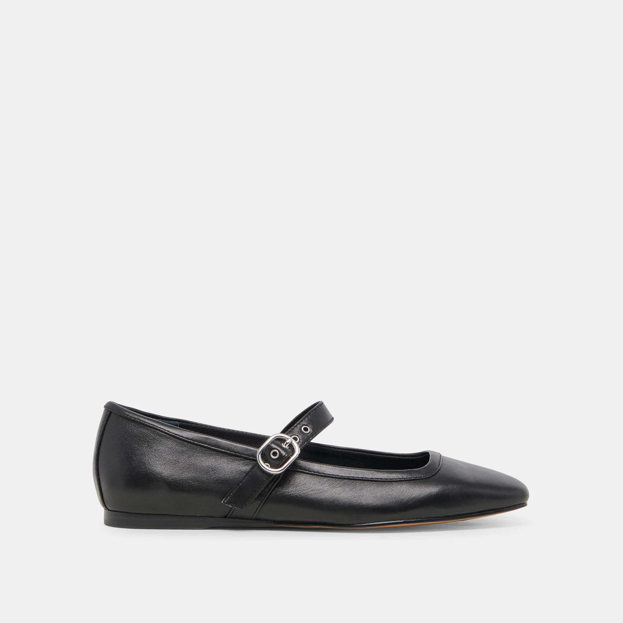RODNI BALLET FLATS BLACK LEATHER | DolceVita.com