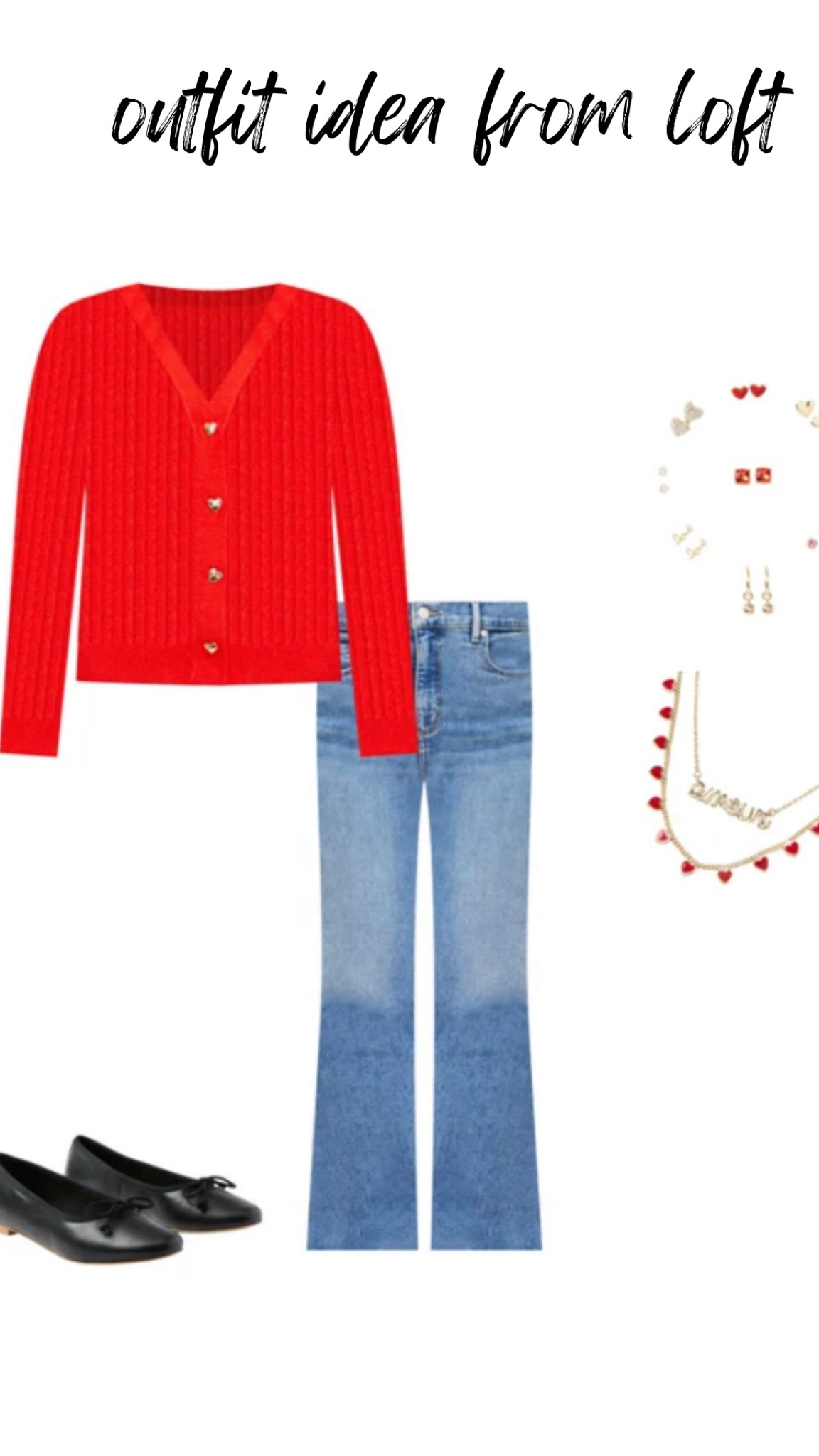 Outfit idea from Loft for V Day