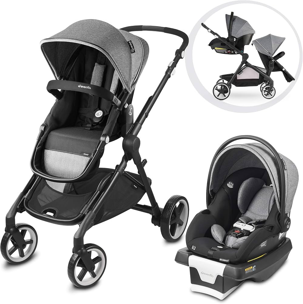 Evenflo 53112311 Gold Pivot Xpand Smart Modular Stroller and Car Seat Travel System with SensorSa... | Amazon (US)