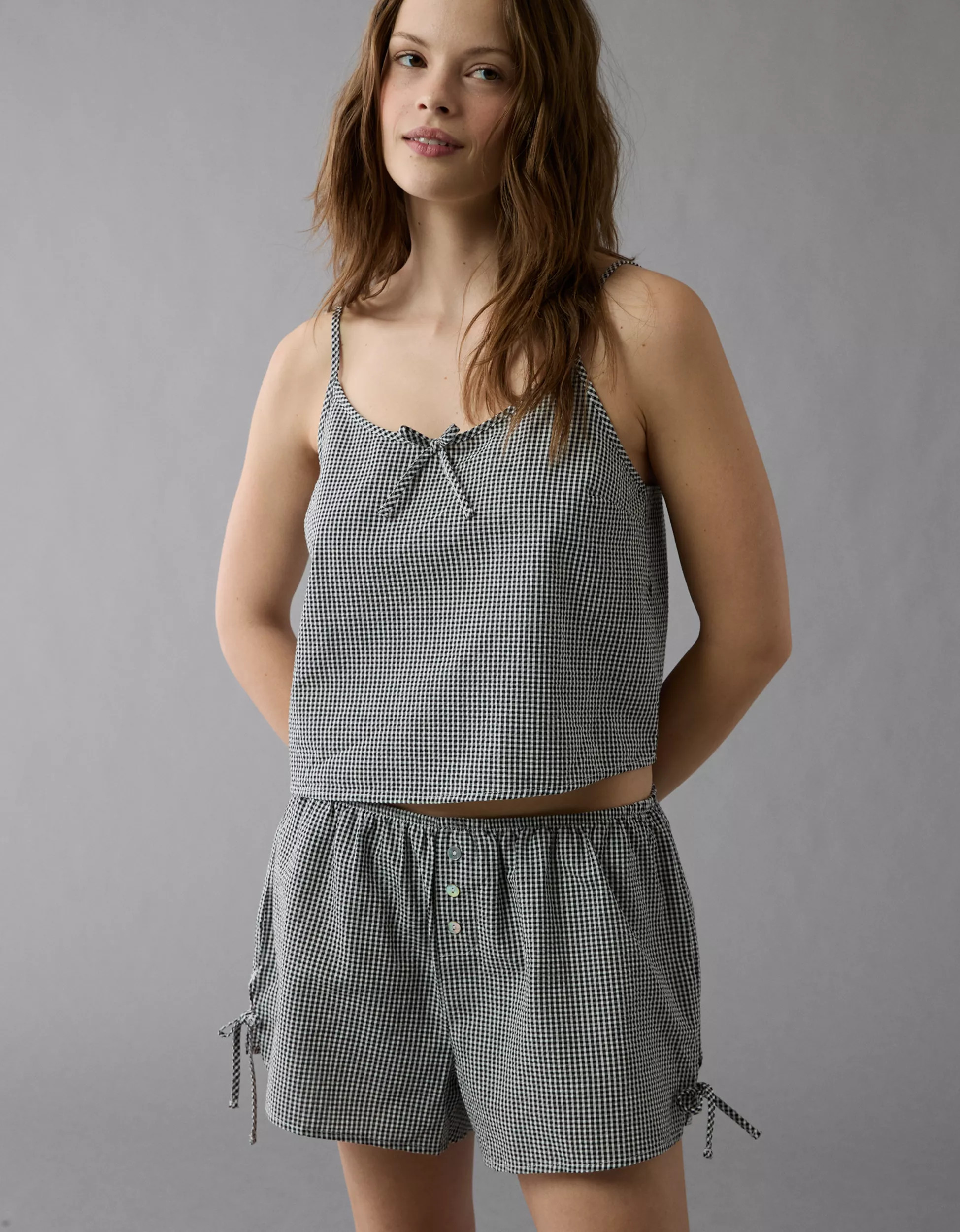 AE Flirty Woven Tank PJ Set | American Eagle Outfitters (US & CA)